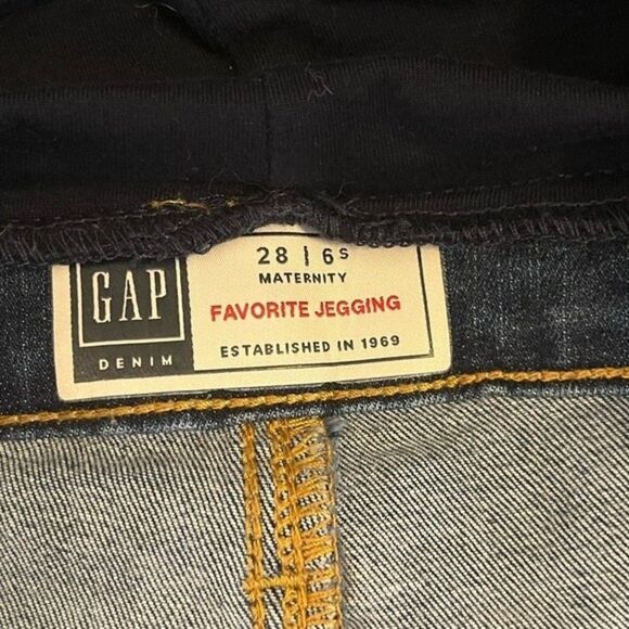 GAP Maternity Dark Wash Favorite Jegging Size 28/6 Short - Picture 5 of 6